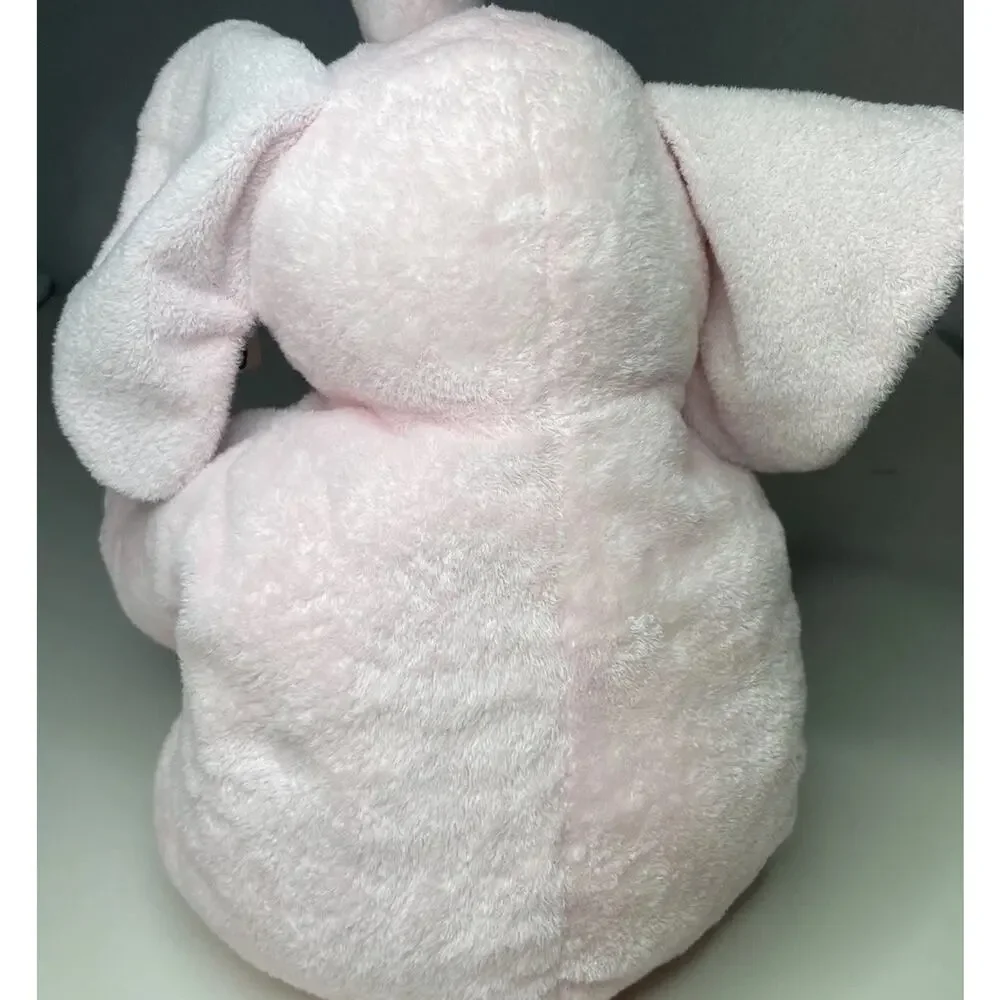 Vintage 2004 Ty Pluffies Winks the Elephant Pink Plush Large 12” With Tags